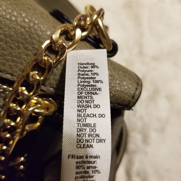 Call it Spring Tote Backpack Purse Gold Chain Olive Green - Picture 12 of 12